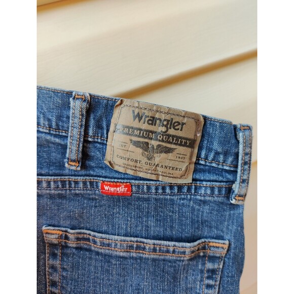 Wrangler Jeans STAINED WORK JEANS Lot Of 2 Mens Size 36×34 Medium Wash - Picture 8 of 16